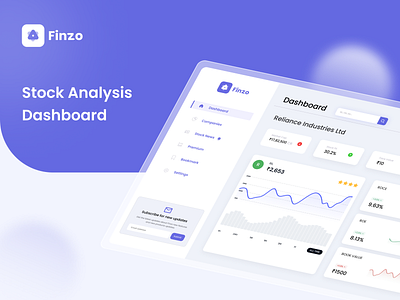 Finzo : Stock analysis landing page