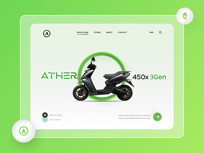 Ather 450X 3Gen Landing page