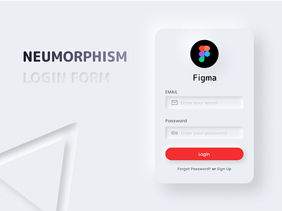 NEUMORPHISM for login form