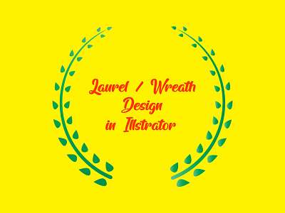 Laurel /Wreath design. Anniversary logo design