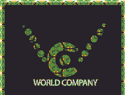 WORLD COMPANY design icon illustration logo vector