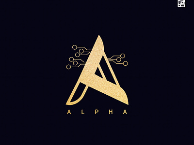 Alpha technologies logo design