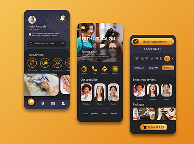 iSalon Mobile Apps apps design mobile mobile ui ui