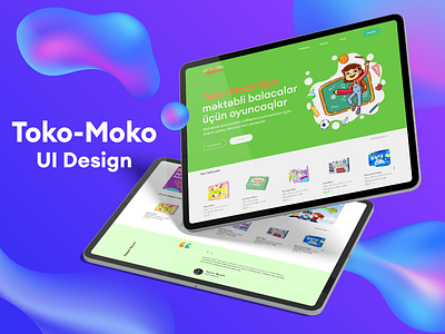 Toko-Moko Toys Store UI design and Brand identity advertising app branding design illustration logo minimal ui user center design user interface ux