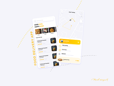 Food Delivery App appdesign branding colors ui uidesign ux