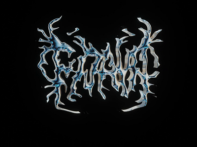 Metal Band Logo Type 3d branding design illustration logo vector