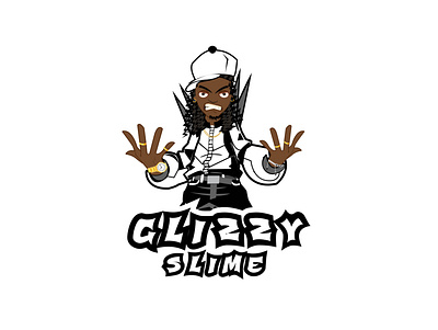 Glizzy Slime design illustration logo vector