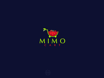 mimo cart branding logo minimal vector