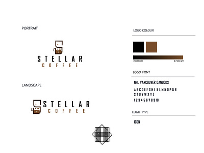stellar coffee design graphic design logo minimal vector
