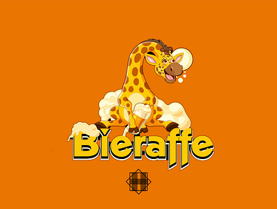 Bieraffe branding graphic design illustration vector