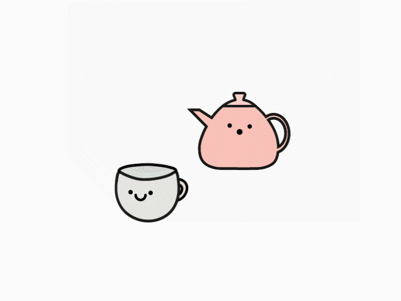 Teapot and mug by Anna Ranson on Dribbble