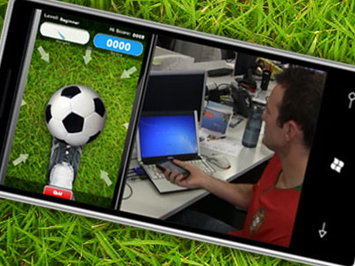 Keepy Uppy Game football game mobile phone ui ux web windows