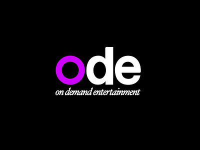 ode logo branding entertainment logo news social ui