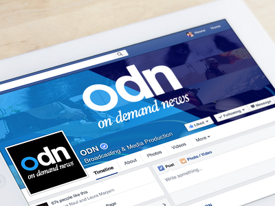 odn branding and logo branding entertainment logo news social ui