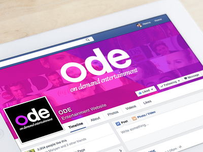 ode branding and logo branding entertainment logo news social ui