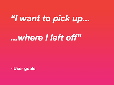User Goals #2