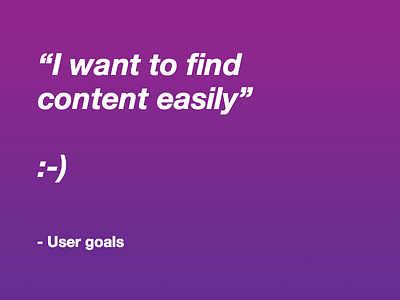 User Goals #3 design goals hierarchy journey mvp needs phases product user ux