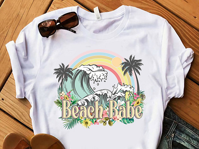 Beach Babe Custom T-shirt Design