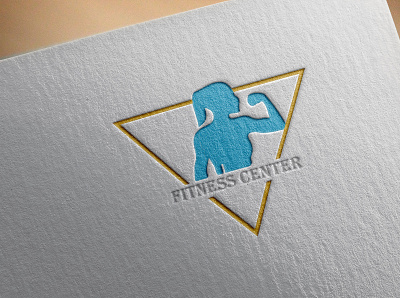 Fitness Logo agency logo branding design emblem logo creative round icon illustrator logo minimal typography vector