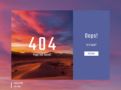Daily UI 008 - 404 Page 404page dailyui dailyui008 dailyuichallenge design figma interface ux ui webdesign