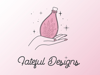 Fateful Designs Logo brand identity branding illustration logo logo design typography