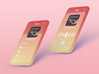 Music Player adobe app illustration music music app music player photoshop ui ux uxui uxuidesign