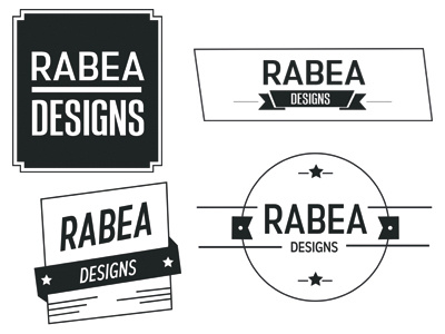 'RABEA DESIGNS' Logo Designs design logo logo designs
