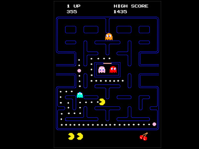 Pacman classic game illustration pacman retro