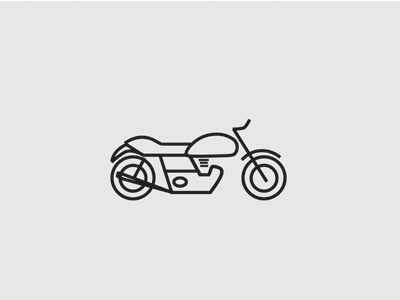 Motorcycle minimal design motorcyle