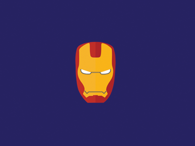 Iron-Man design flat design iron man marvel