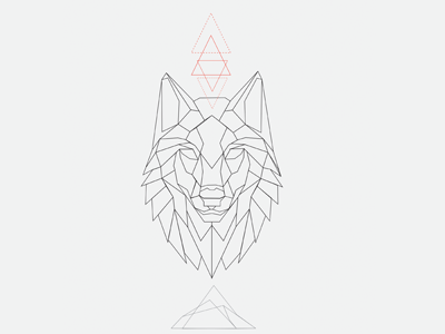 Geo Wolf animal geo geometric geometric animal geometric wolf wolf