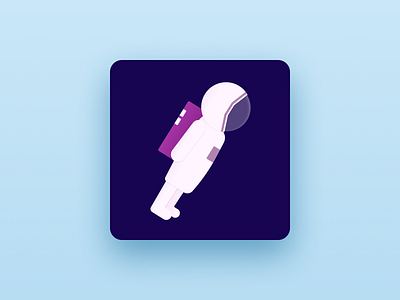 Astronomy News App Icon Design