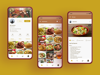 Cúoco : Cooking Recipe Social Media App Design