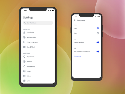 Setting Page (Light Mode) app appdesign dailyui mobile mobileappdesign ui uidesign uiux ux uxdesign