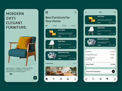 Furniture E-Commerce App android app design designconcept food app furniture furnitureapp ikea ios ui uidesign uidesigner uiinspiration ux uxdesign uxdesigner uxinspiration