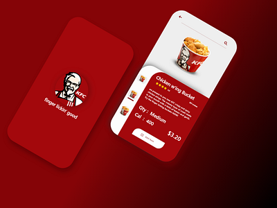 Tried making UI design for the best @KFC