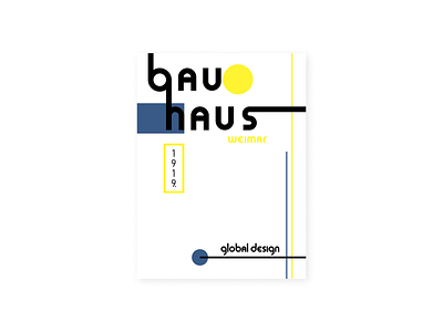 Bauhaus poster abstract bauhaus illustrator poster shapes simple design typogaphy