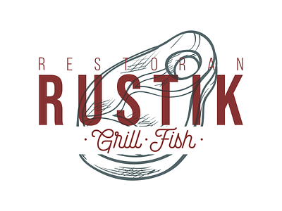 restaurant logo branding combination mark dining food graphic design grill illustrator logo mark meat restaurant