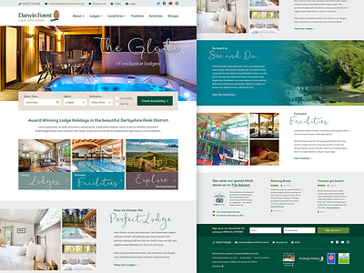 Darwin Forest booking design holiday responsive ui ux uxui vacation vacation rental vacations web website