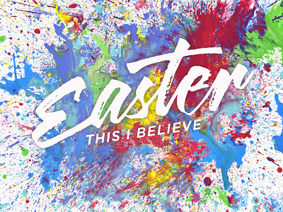 CBC Easter 2016 colors easter paint splatter