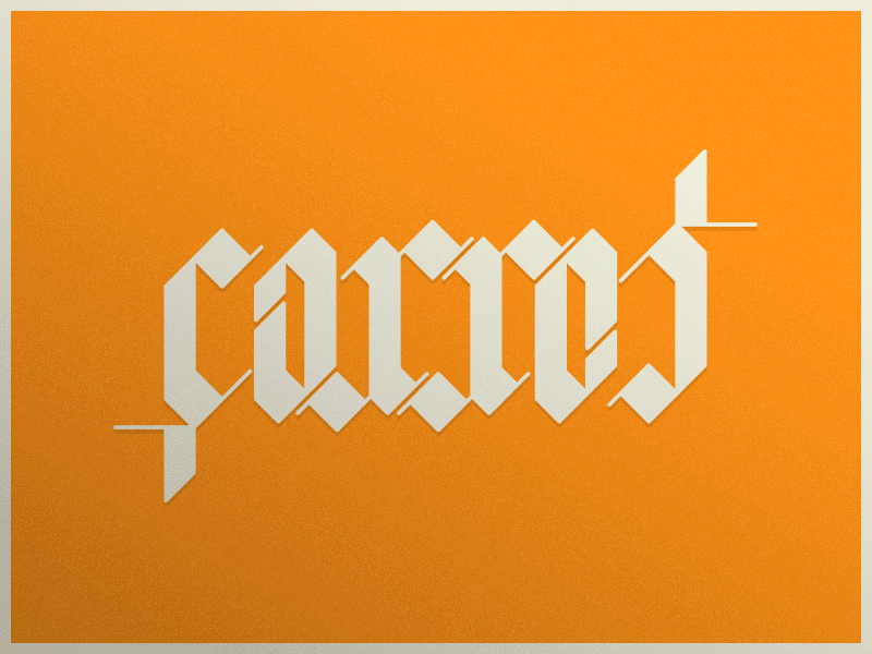Carrot Ambigram ambigram brand carrot carrot creative green hand lettering orange text typography