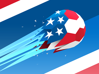 "Lets Go USA!" for client: Wilson carrot creative client football fútbol illustration soccer social content usa wilson world cup