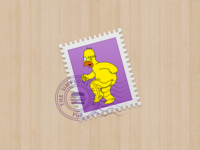 Stamp - Homer Simpson