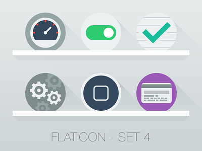 Flaticon Set 4 credit card dashboard flat home button icon preferences switch todo