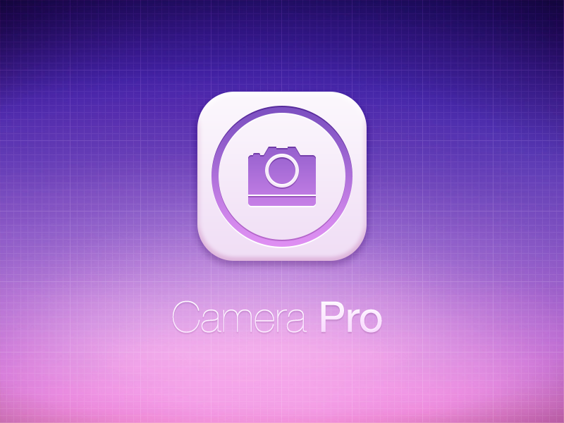 Camera Pro cam camera flat icon ios7 pro