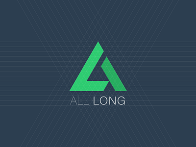 A&L Logo Design al green group logo triangle