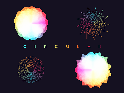 Having fun with Sketch abstract circular gradient grid rotate shape sketch