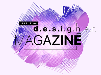 designer magazine abstract cover gradient purple