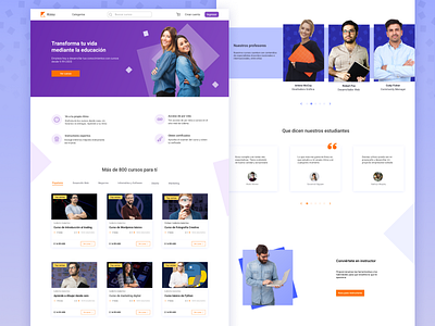 Online learning courses landing page courses design design education figma school ui uidesign webdesign