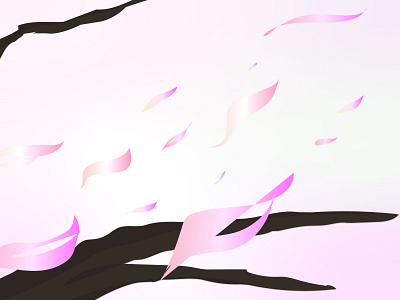 Cherry Blossom art background color design graphicdesign illustration illustrator sakura wallpaper